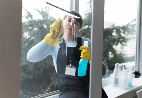 Nettoyage de vitres intérieures et extérieures à Alboussière
